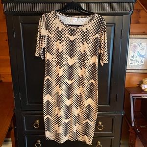 LULA ROE Black and Tan Dress